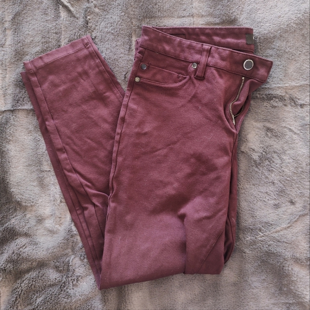 Liverpool Madonna Skinny Pant in Dark Purple